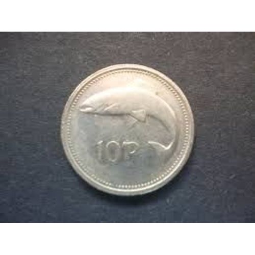 Irlande = Pièce De Monnaie De 10 P, Année 1993, Poisson