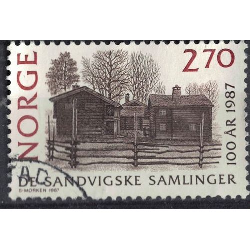 Norvège 1987 Oblitéré Used Bjornstad Farm Vaga Ferme Su