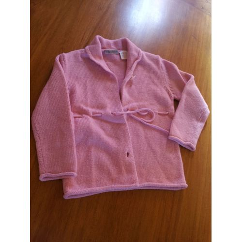 Gilet A L'heure Anglaise Rose Taille 114cm 6 Ans