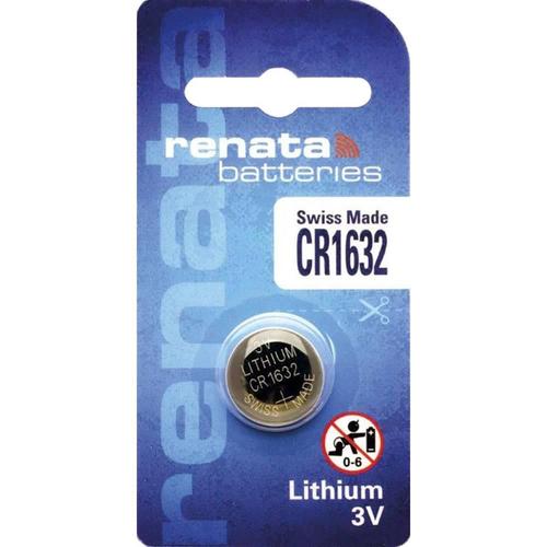 RENATA Blister de 1 Pile bouton lithium CR1632 3V 137 mAh