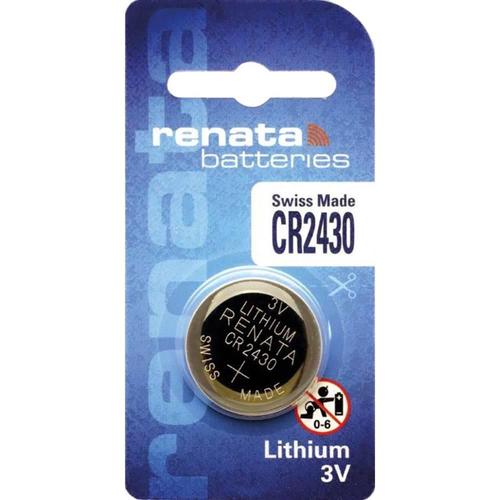RENATA Blister de 1 Pile bouton lithium CR2430 3V 285 mAh