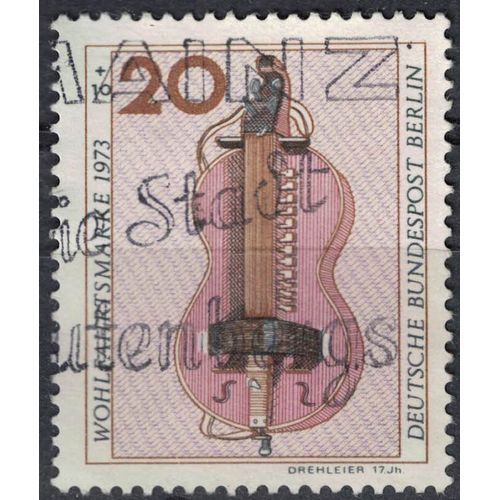 Allemagne 1973 Oblitéré Used Instrument De Musique Hurdy Gurdy Vielle À Roue Su