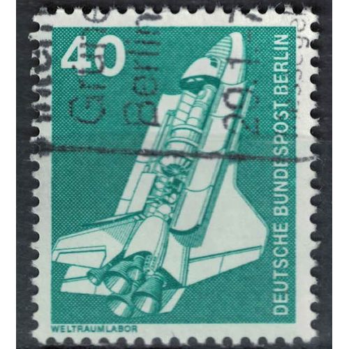 Allemagne 1975 Oblitéré Used Berlin Spacelab Laboratoire Spatial Modulaire Su