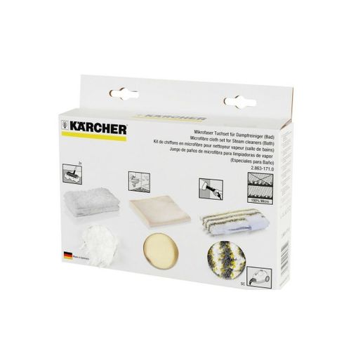 Kit chiffon microfibre pour nettoyeur vapeur Karcher