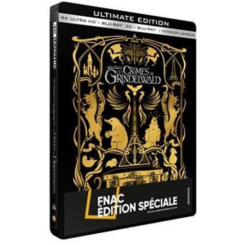 Les Animaux Fantastiques : Les Crimes De Grindelwald - Ultimate Edition - 4k Ultra Hd + Blu-Ray 3d + Blu-Ray + Blu-Ray Version Longue + Cd Bande Originale - Boîtier Steelbook Limité - Édition Spéciale Fnac