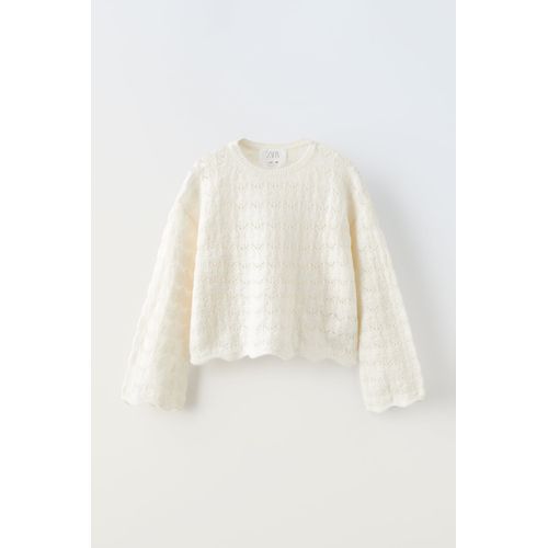 Pull En Maille Pointelle (Zara)