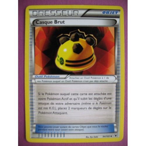 Carte Pokemon - Dresseur - Casque Brut - 94/101 - Nobles Victoires - 2012