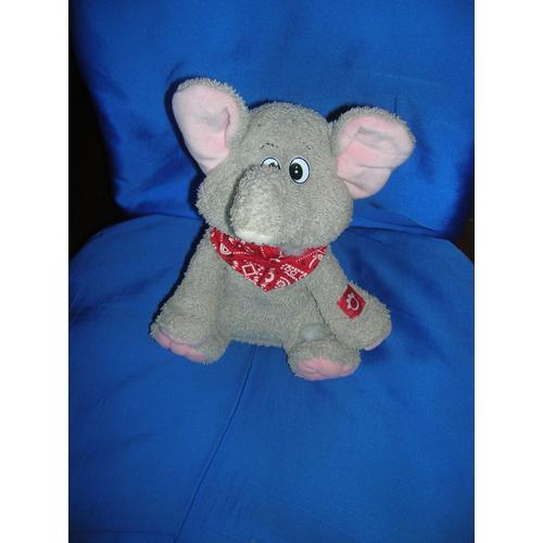 Peluche Éléphant Qui Chante 26 Cm.