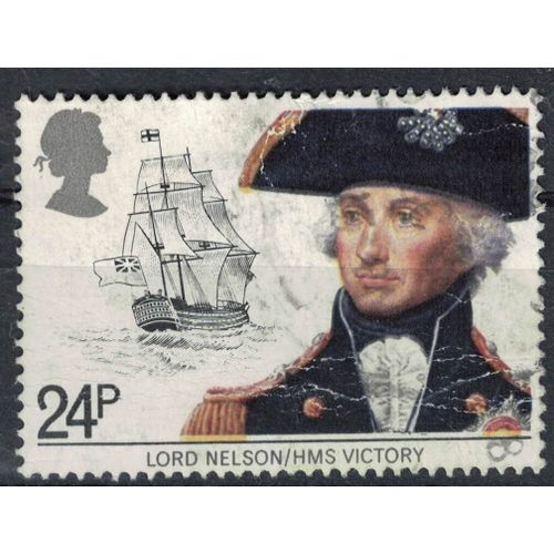 Royaume Uni 1982 Oblitéré Used Lord Nelson Et Le Vaisseau Hms Victory Navire Su