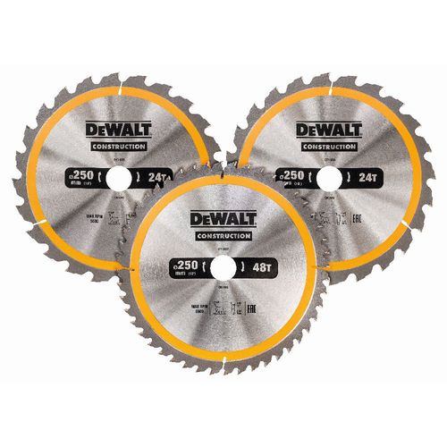 DeWALT Lame de scie circulaire (3x), stationnaire - DT1963-QZ