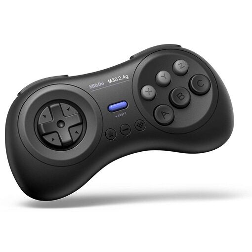 8Bitdo M30 2.4G Manette sans fil noire pour Megadrive &amp; 