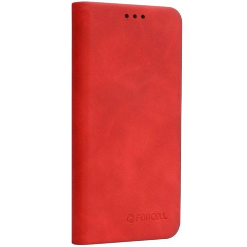 Etui Type Portefeuille Iphone Xs-Max Rabat Rouge Vintage