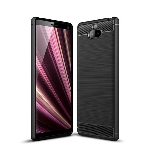 Sony Xperia 10 4g - Coque Protection Arrière Noire Carbone Smartphone Ultimkaz Pour Sony Xperia 10 Smartphone 2019 - Accessoires Pochette Xeptio : Exceptional Case