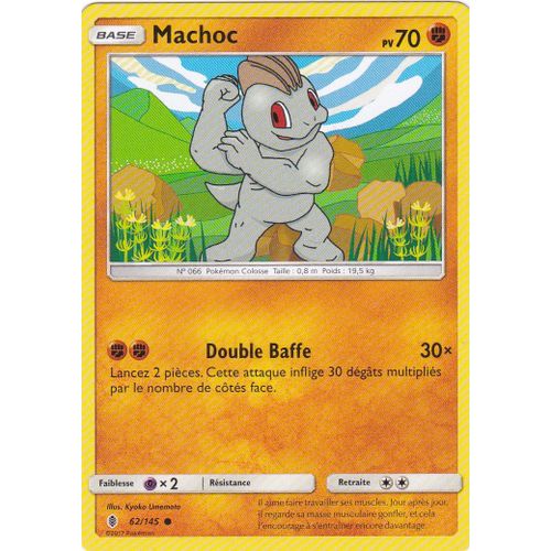 Pokémon - 62/145 - Machoc - Sl2 - Soleil Et Lune - Gardiens Ascendants - Commune