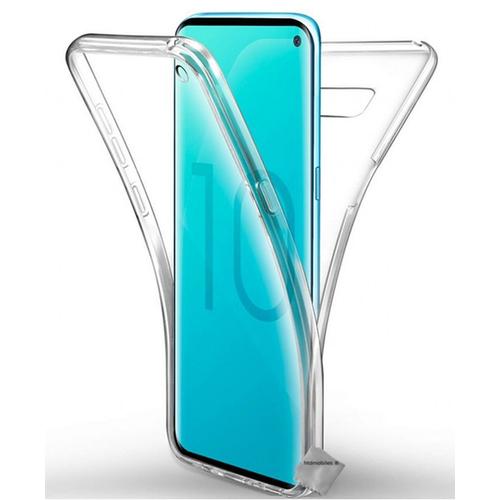 Housse Etui Coque Gel 360 Integrale Samsung Galaxy S10e + Film Ecran - Transparent