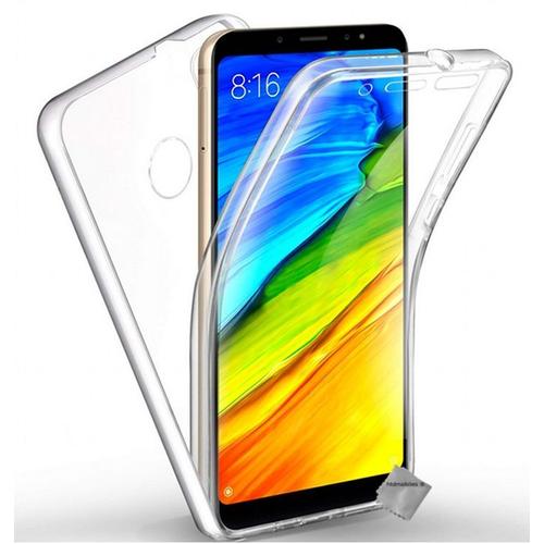 Housse Etui Coque Gel 360 Integrale Xiaomi Redmi Note 5 + Verre Trempe - Transparent