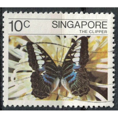 Singapour 1982 Oblitéré Used Butterfly Papillon Parthenos Sylvia Su