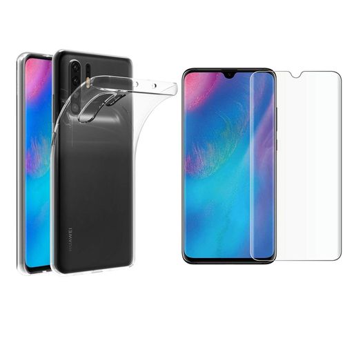 Pack Etui Transparent Pour Huawei P30 Pro Coque Gel De Protection Transparente En Tpu Invisible Smartphone 2019 Et Protection Écran Vitre Classique - Accessoires Pochette Xeptio Case