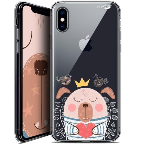 Caseink Coque Pour Apple Iphone Xs / X (5.8 ) Crystal Gel Hd [ Nouvelle Collection - Souple - Antichoc - Imprimé En France] Sketchy Dog