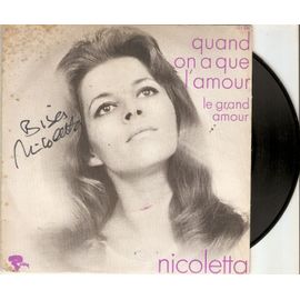 Disque Dédicacé / Quand On A Que L'amour ( Jacques Brel ) / Le Grand Amour