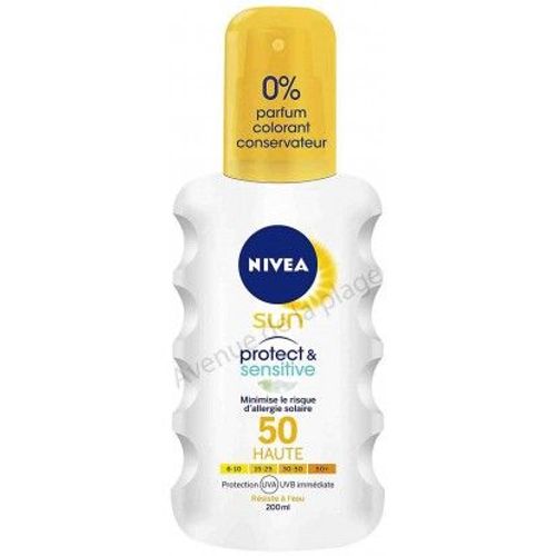Crème Solaire Nivéa Spray Très Haute Protection Fps 50+