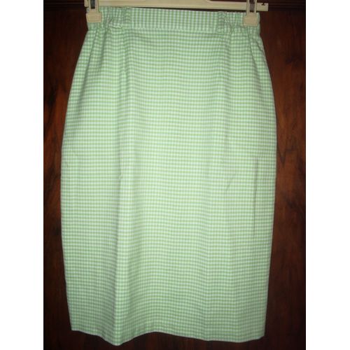 Jupe La Redoute À Carreaux Verts Et Blancs Taille 38 Neuve