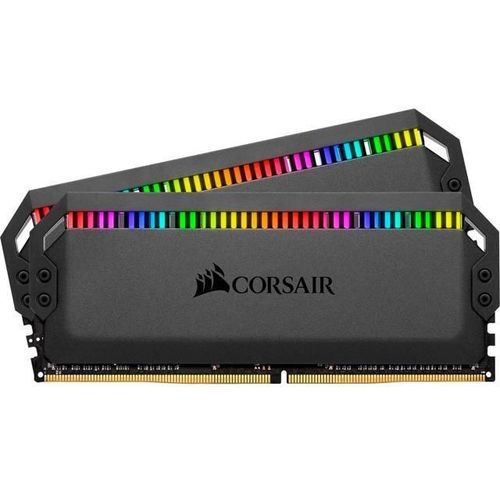 Corsair Dominator Platinum RGB 16 Go (2 x 8 Go) DDR4 3200 MHz CL16 - Kit Dual Channel 2 barrettes de RAM DDR4 PC4-25600 - CMT16GX4M2Z3200C16