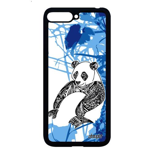 Coque Pour Y6 2018 Silicone Panda Antichoc Fleur Paix Etui Ours Animal De Huawei Y6 2018