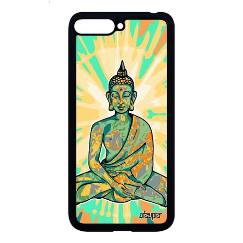 Coque Huawei Y6 2018 Silicone Bouddha Alu Telephone 4g Vert Inde Illustration De