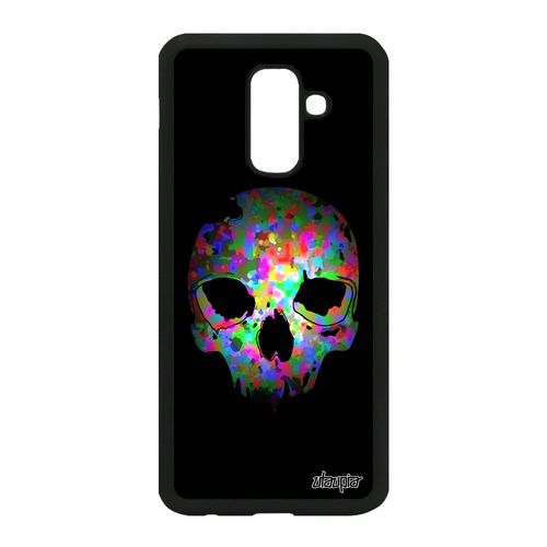 Coque Galaxy A6 Plus 2018 Silicone Crane Hardrock Peinture Dessin Peur A Samsung Galaxy A6 Plus 2018