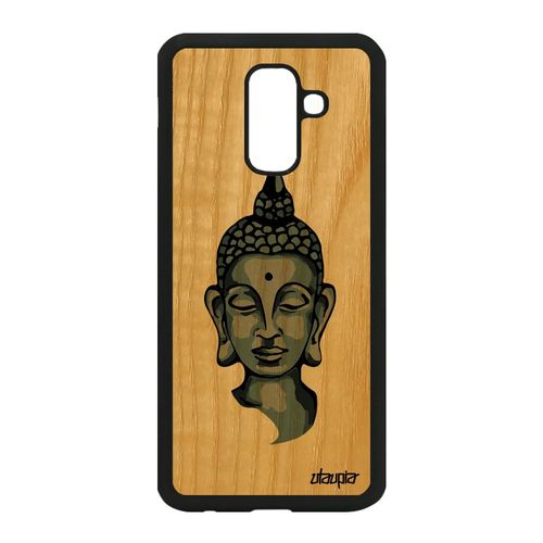 Coque Galaxy A6 Plus 2018 Bois Silicone Bouddha Thailande Bouddhisme Tpu Samsung Galaxy A6 Plus 2018