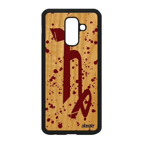 Coque A6 Plus 2018 Bois Silicone Signe Du Zodiaque Capricorne 4g Samsung Galaxy A6 Plus 2018