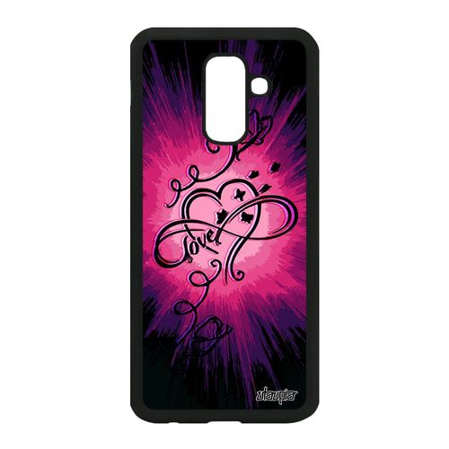 Coque Silicone A6 Plus 2018 Infini Love De Protection Dessin Rose Samsung Galaxy A6 Plus 2018