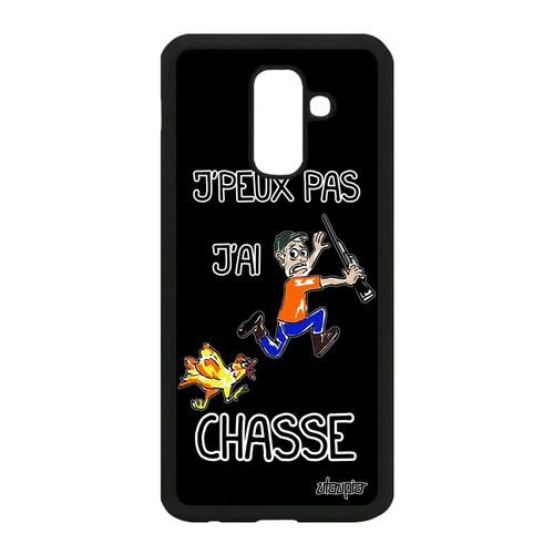 Coque A6 Plus 2018 Silicone J'peux Pas J'ai Chasse Humour Design Samsung Galaxy A6 Plus 2018