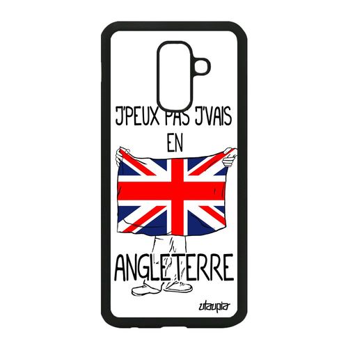 Coque Galaxy A6 Plus 2018 Silicone J'peux Pas J'vais En Angleterre Noir Samsung Galaxy A6 Plus 2018