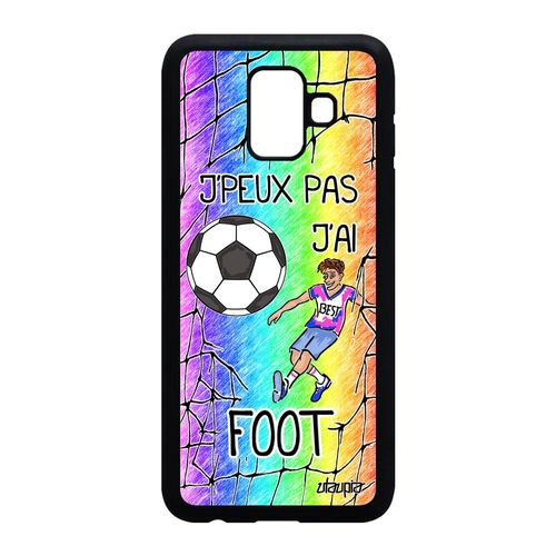 Coque Pour A6 2018 Silicone J'peux Pas J'ai Foot Football Vert En Samsung Galaxy A6 2018