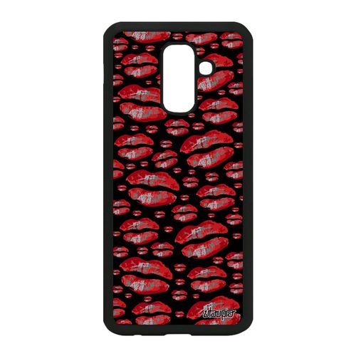 Coque Silicone A6 Plus 2018 Levre Femme Colore Housse Rouge De Samsung Galaxy A6 Plus 2018