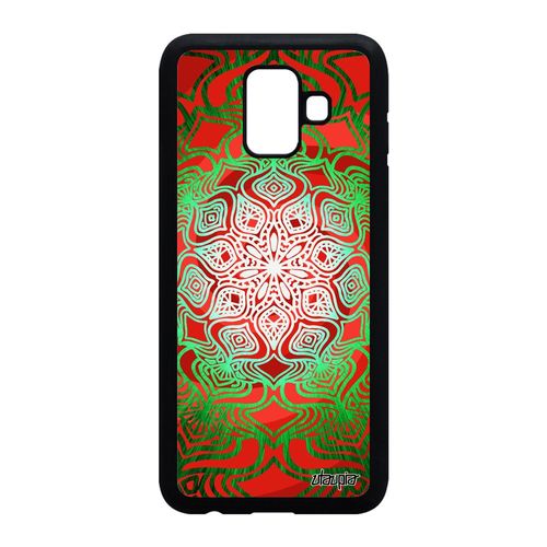 Coque Silicone Samsung A6 2018 Mandala Vert Tibetain Spirituel Effet 3d A Samsung Galaxy A6 2018