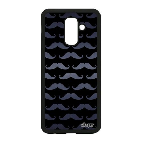 Coque Galaxy A6 Plus 2018 Silicone Moustache Souple Swag Etui Gris De Samsung Galaxy A6 Plus 2018