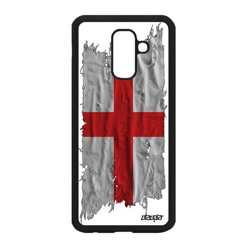 Coque Galaxy A6 Plus 2018 Silicone Drapeau Angleterre Anglais Tissu Uk A Samsung Galaxy A6 Plus 2018