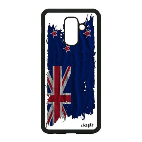 Coque Galaxy A6 Plus 2018 Silicone Drapeau Nouvelle Zelande Neo Zelandais Samsung Galaxy A6 Plus 2018
