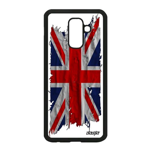 Coque A6 Plus 2018 Silicone Drapeau Union Jack Angleterre Anglais Samsung Galaxy A6 Plus 2018