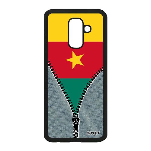 Coque A6 Plus 2018 Silicone Drapeau Cameroun Camerounais Foot Jo Samsung Galaxy A6 Plus 2018