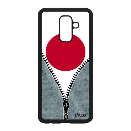 Coque A6 Plus 2018 Silicone Drapeau Japon Japonais Coupe Du Monde Samsung Galaxy A6 Plus 2018