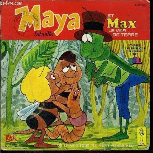 Livre-Disque 45t // Maya L Abeille Et Max Le Ver De Terre