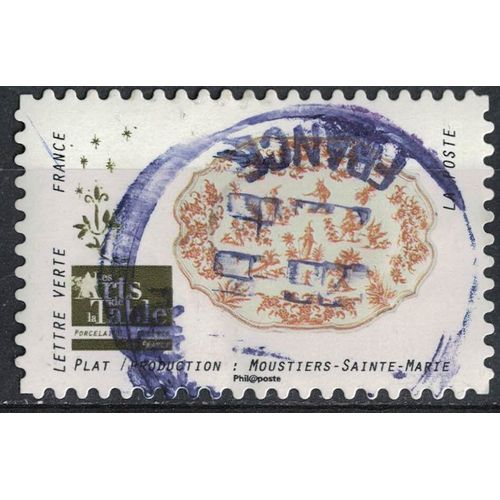 France 2018 Oblitéré Rond Arts De La Table Porcelaine Et Faïence Plat Production Moustiers Sainte Marie Y&t 1531 Su