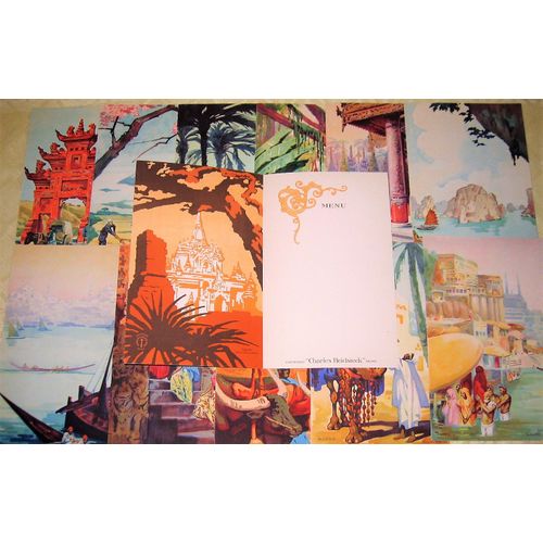 Visions DOrient. 12 Menus Dépliants