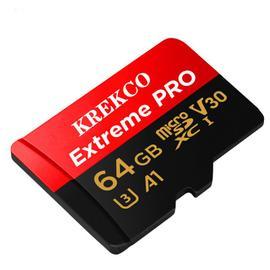 KREKCO® Carte mémoire flash Micro SD 128 Go (microSDXC - avec adaptateur SD)  - microSDXC