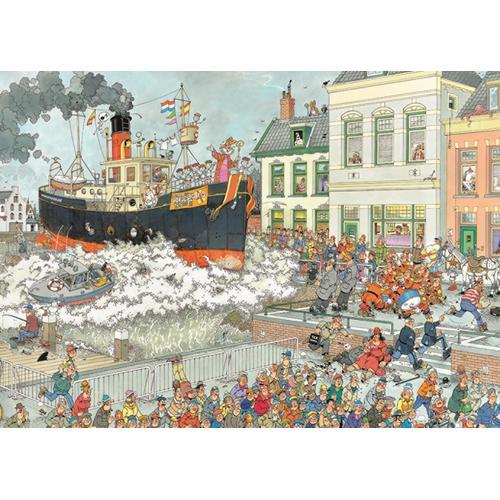 Puzzle 1000 Pièces Jan Van Haasteren - Arrivée Au Port De Saint Nicolas
