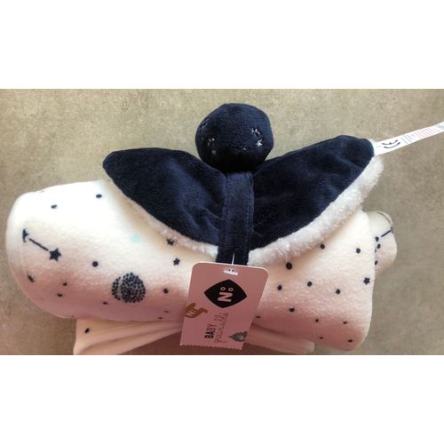 Doudou Planete Grain De Ble Et Plaid Z Lot Jouet Bebe Enfant Bleu Marine & Blanc Planetes Etoiles Constellation Kidiliz Group